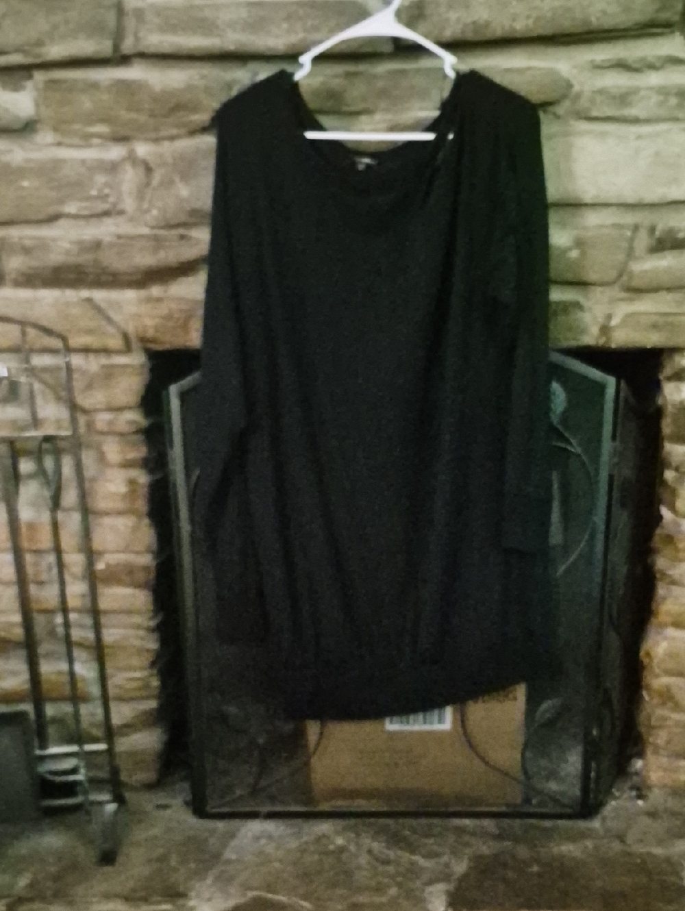 Express Black Midi Dress with Long Sleeves